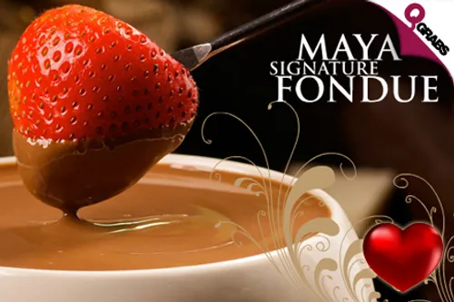 For QR39 Indulge in Maya's Signature Chocolate Fondue for TWO! (QR92 Value)